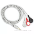 Electrode Medical Wire Snap Button Lead ECG Cable